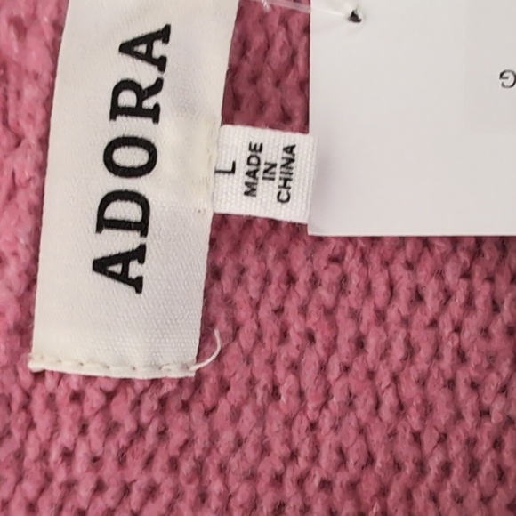 NWT Blush Colored Cropped Sweater - Picture 3 of 5